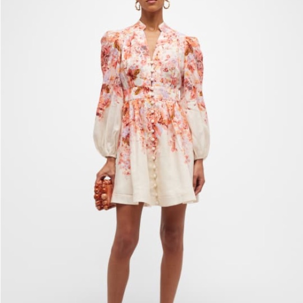 Zimmermann Devi Plunge Mini Dress size 1